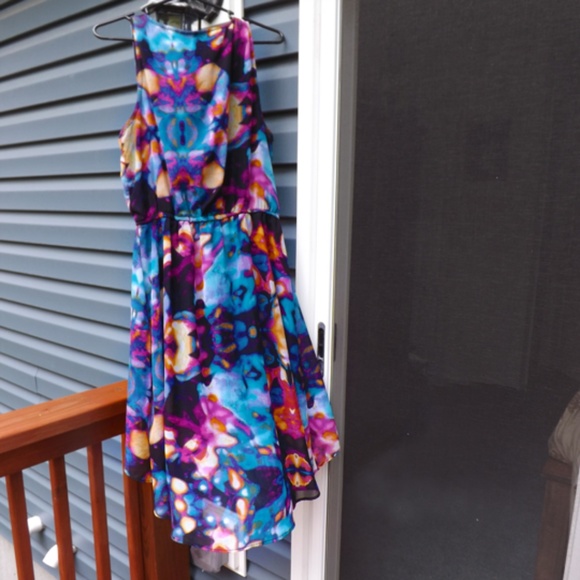 Mossimo Hi Lo Water Color Dress - Picture 1 of 7